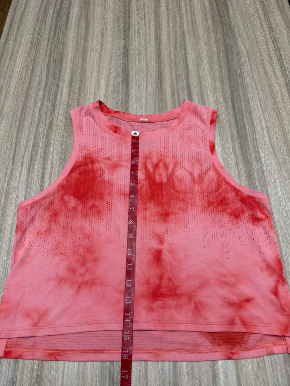 {Lululemon} Train to Be Pink and Red Tie-Dye Tank Top - Picture 11 of 12